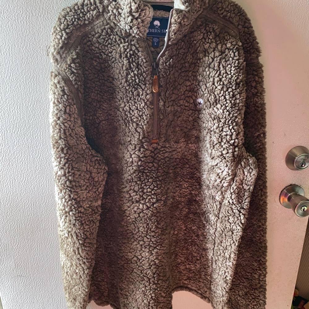 The Southern Shirt Company Brown Sherpa Pullover